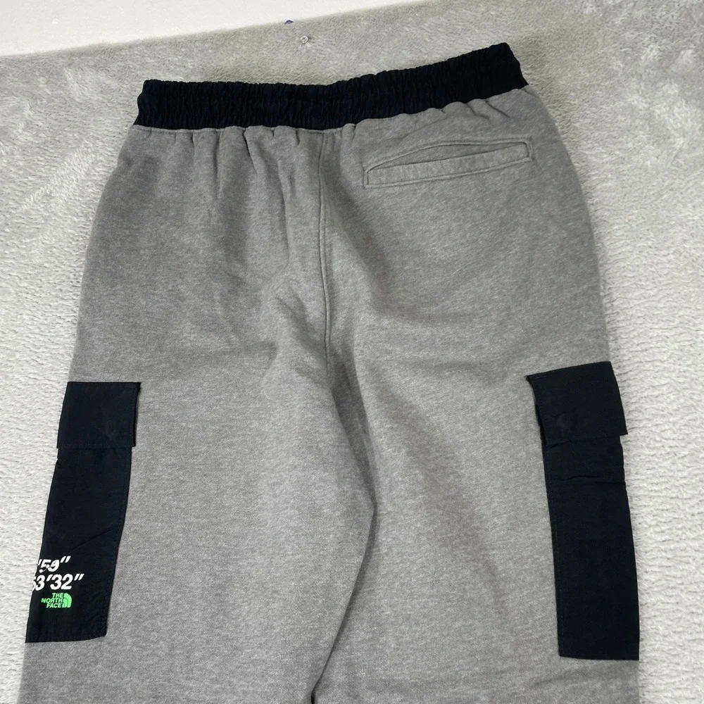 The North Face Cargo Sweatpants Mens Small Gray Coordinates Fleece Joggers‎